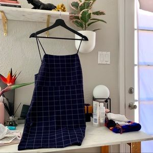 Checkered mini dress